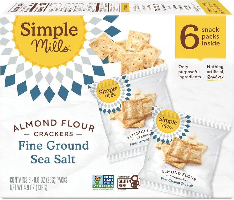 Simple Mills Almond Flour Crackers - Fine Ground Sea Salt - Image 1